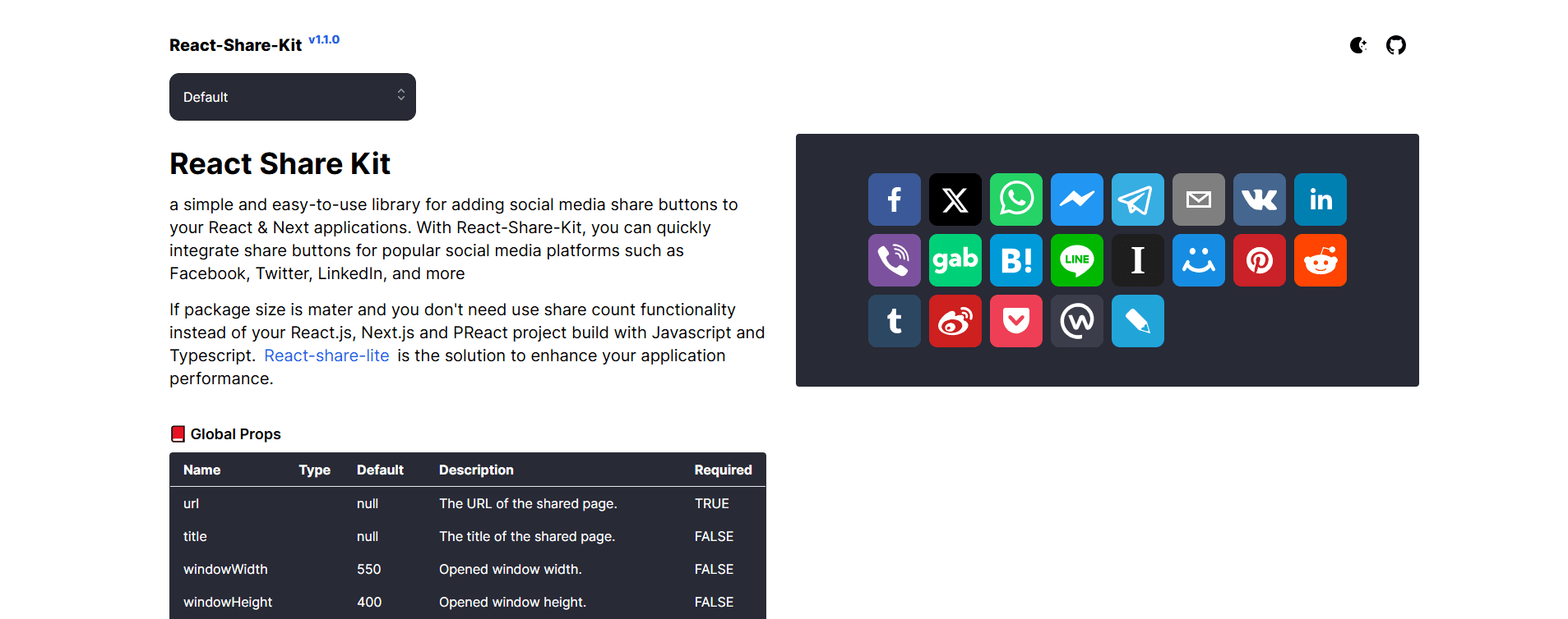 React Share Kit & React Share Lite
